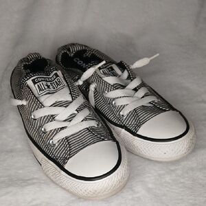 Converse Striped Black and White Sneakers